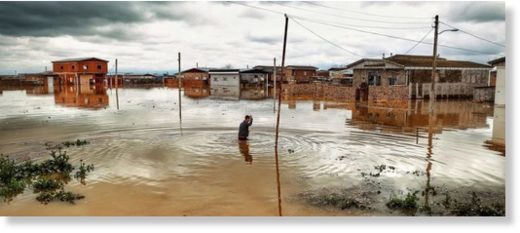 The floods in Iran cause damages