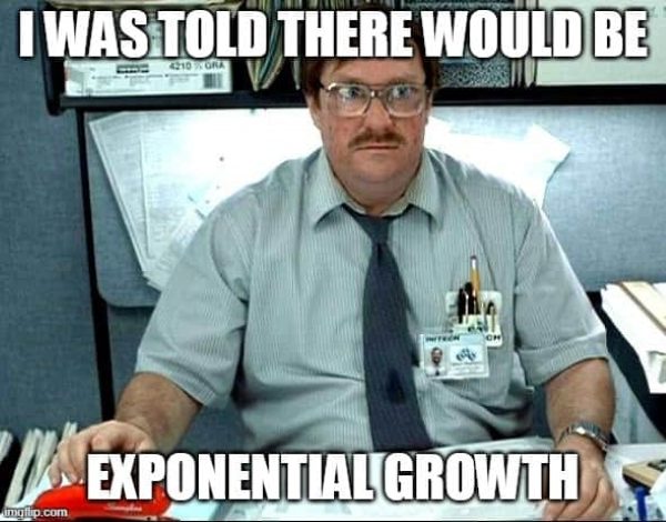 exponential growth meme