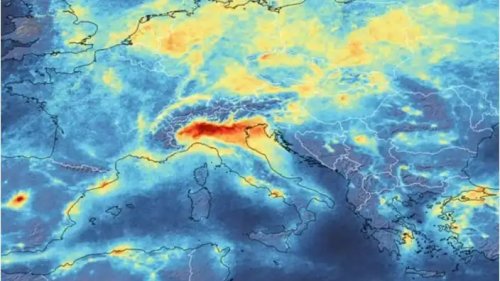 Click to enlarge Winter smog Northern Italy