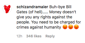 Bill gates instagram comment 1
