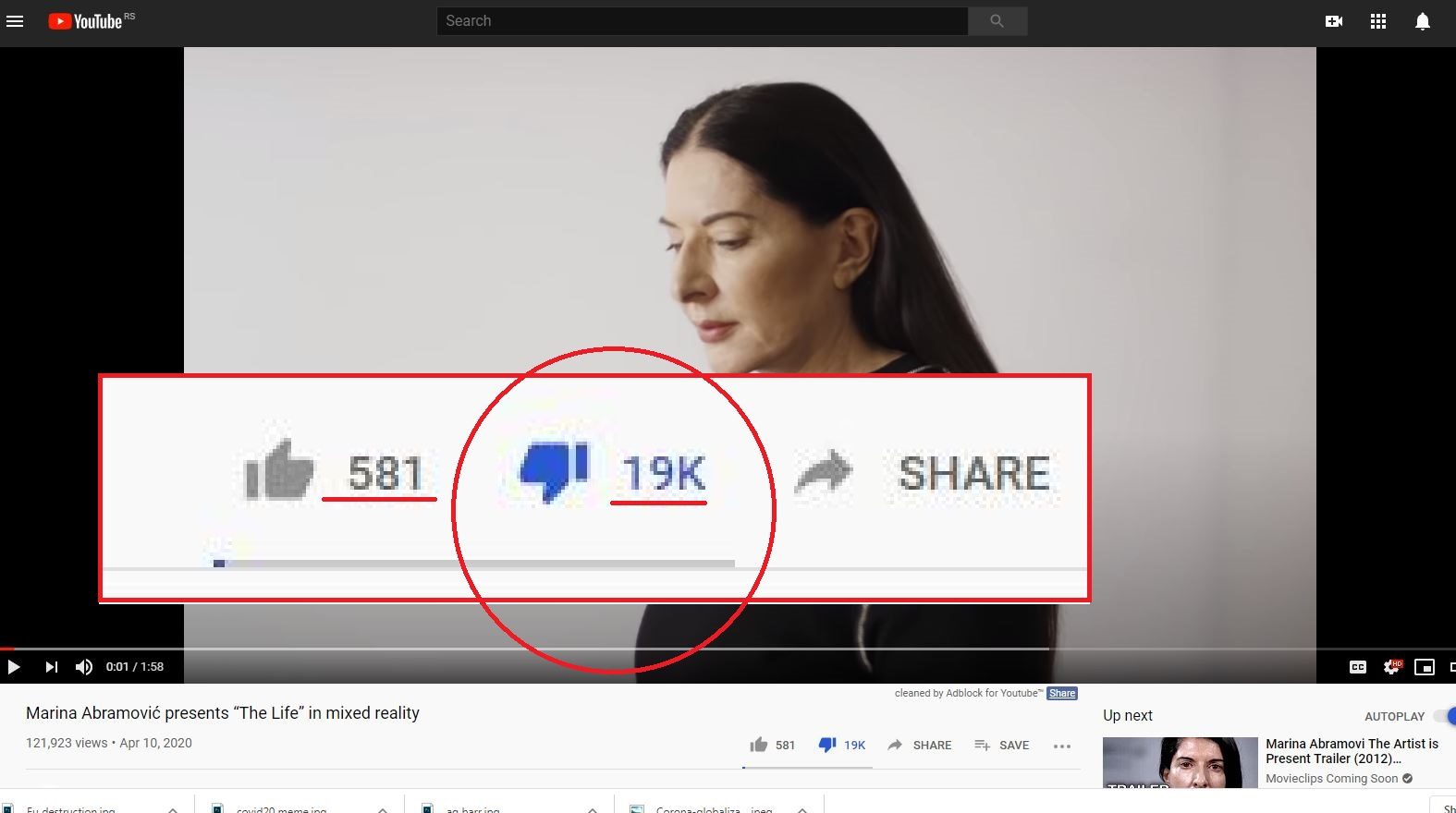 Click to enlarge Marina Abramovic microsoft ad