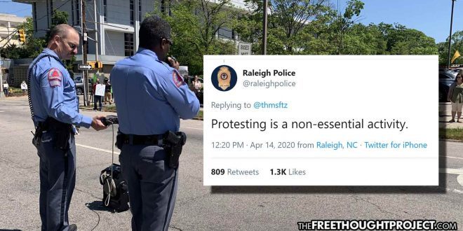 Protesting is Non-Essential’