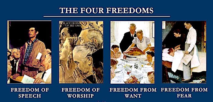 Click to enlarge The Four Freedoms
