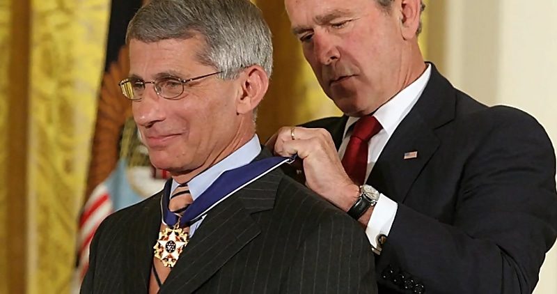 bush jr Fauci medal of freedom