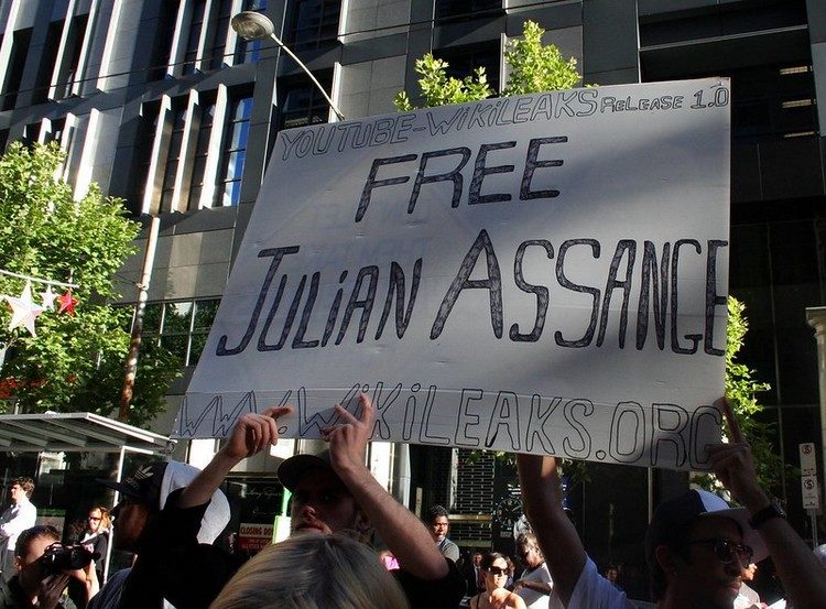 Assange protest