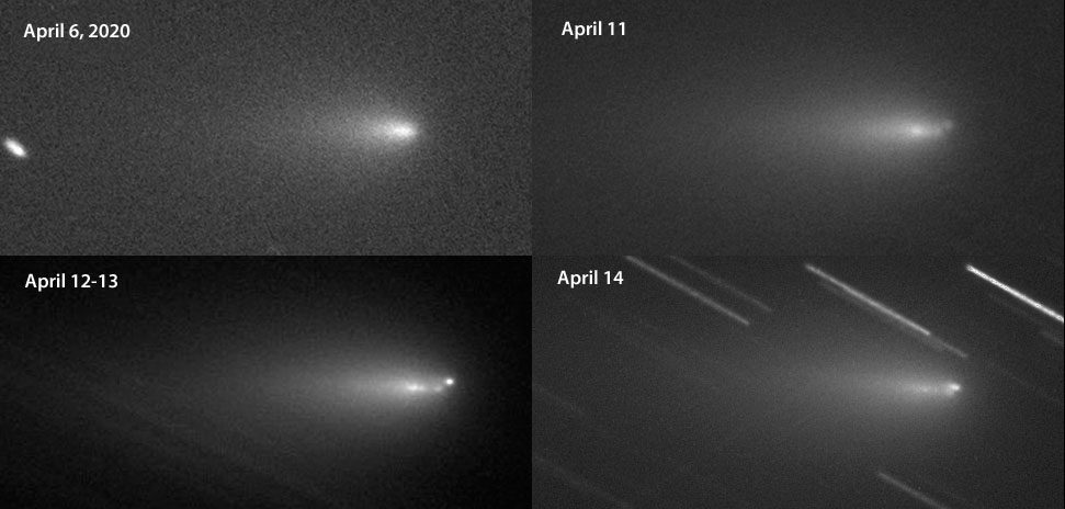 Comet ATLAS Fragmenting