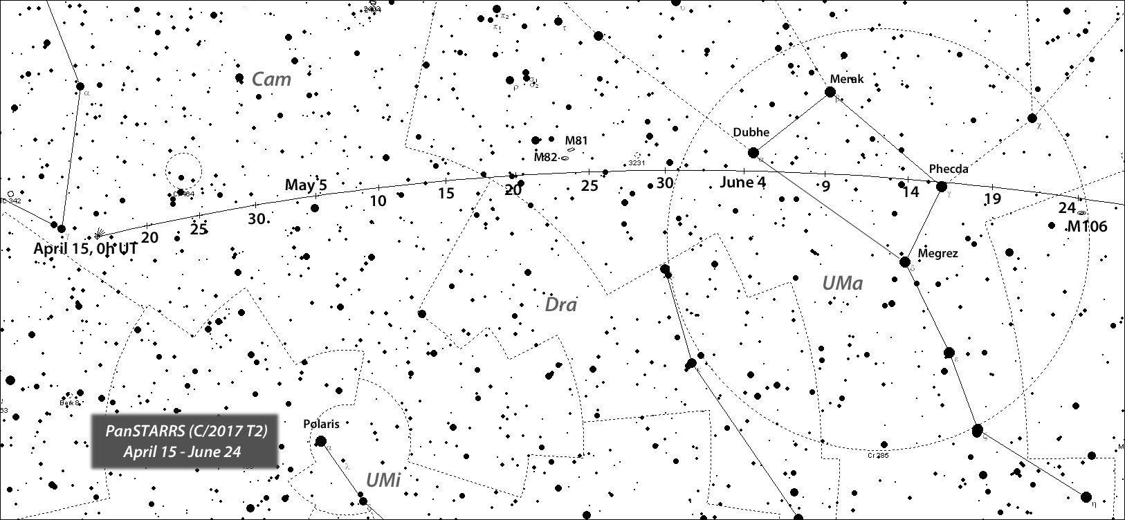 Click to enlarge Comet PanSTARRS