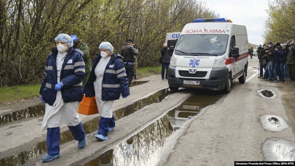 Click to enlarge Medical workers