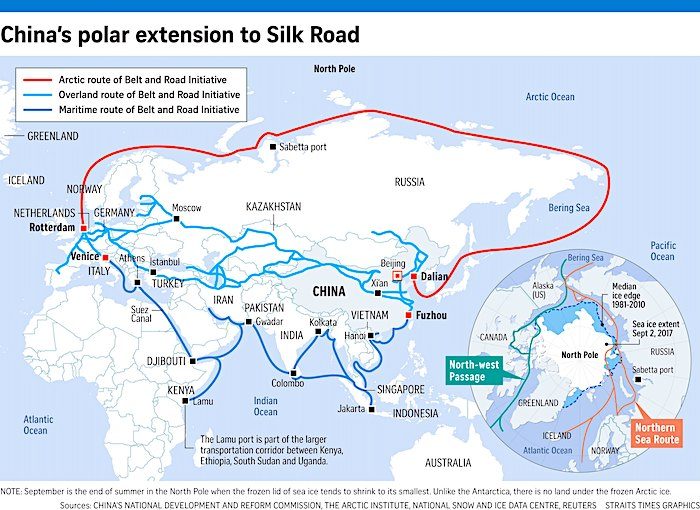 Click to enlarge Silk road map