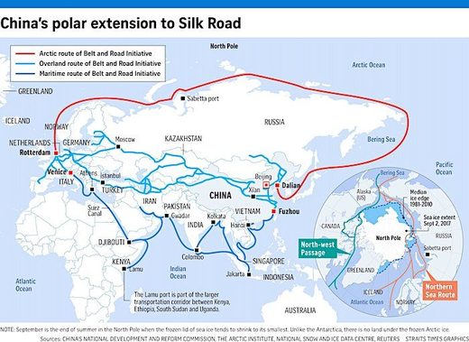 Silk road map