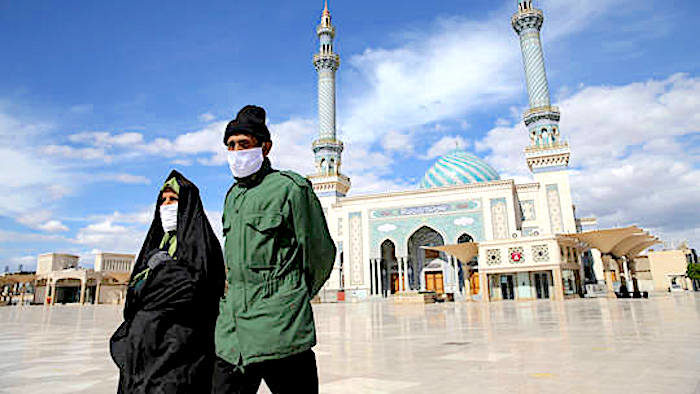 couple w masks, Iran