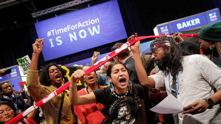 Click to enlarge Climate activists
