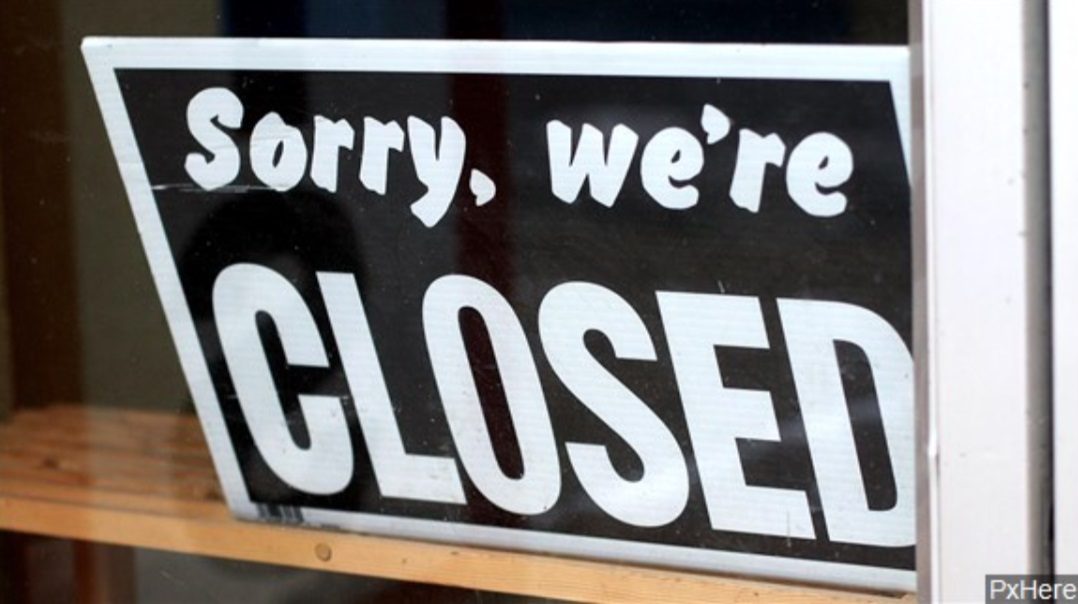Click to enlarge Closed sign