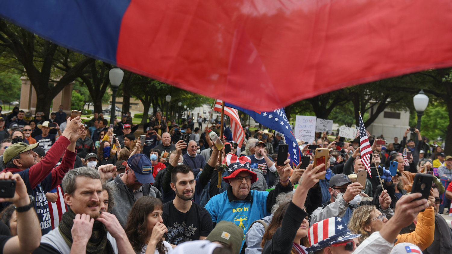 Austin Texas protests Covid-19 April 2020