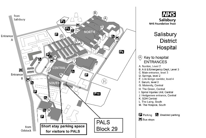 Click to enlarge salisbury hospital map