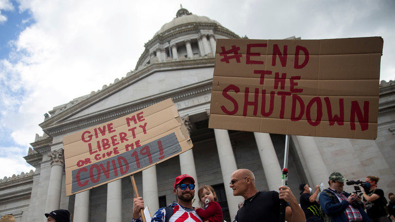 Click to enlarge covid protest