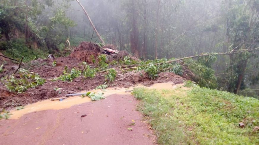 Besides lives lost, heavy rains damaged public infrastructure mainly roads in Gicumbi District.