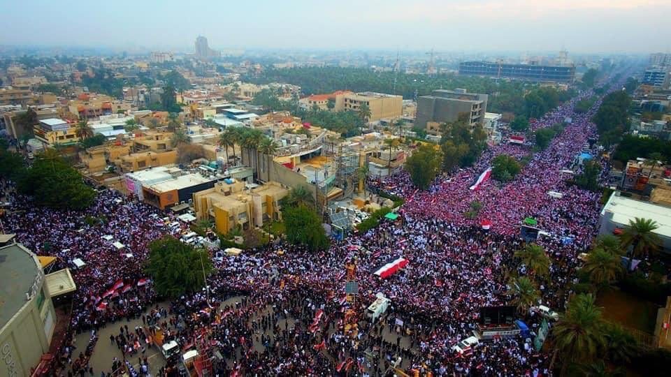 Manifestation in Baghdad against the US assassination of the commanders Abu Mahdi Al-Muhandes and Qassem Soleimani.