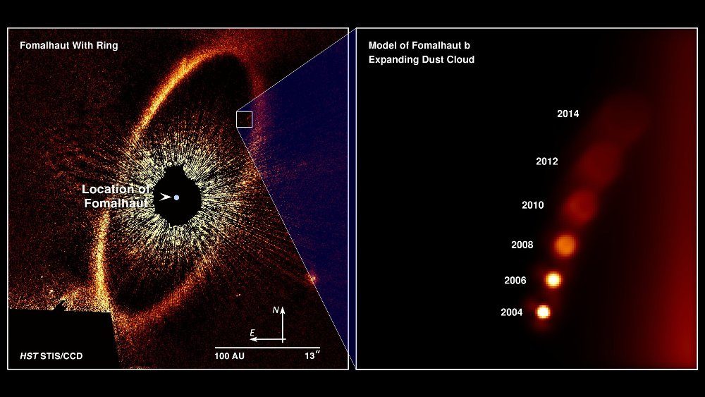 Click to enlarge Fomalhaut from Hubble