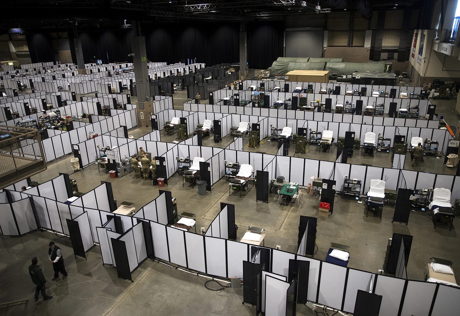 Click to enlarge seattle field hospital empty