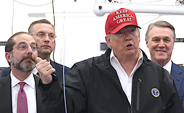 Trump and reps at CDC