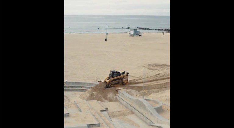 california skate park sand social distancing