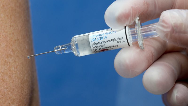 Click to enlarge flu vaccine