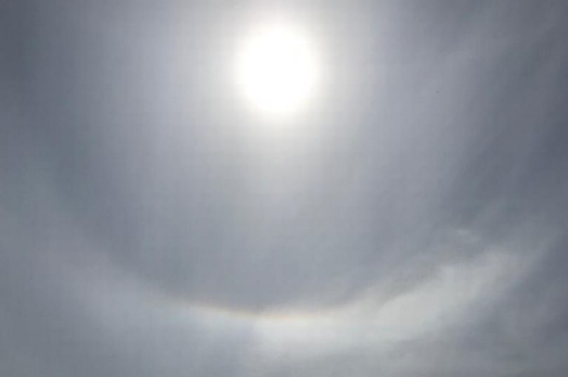 Sun halo over Cork, Ireland