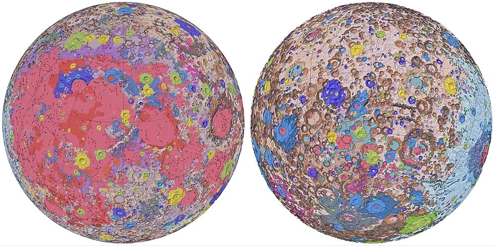 geology moon map USGS survey
