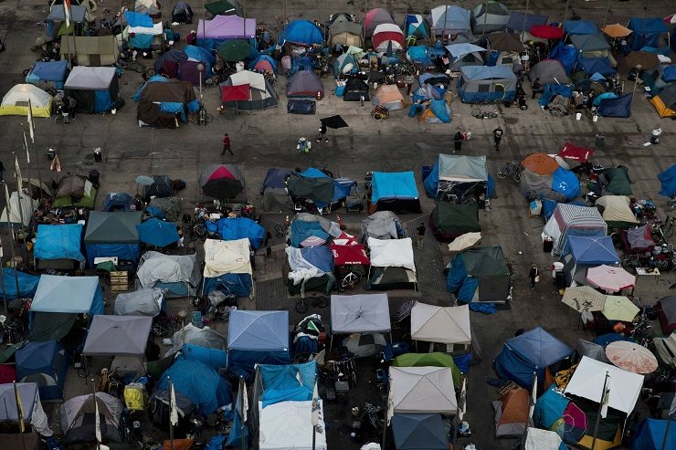 Click to enlarge tent city