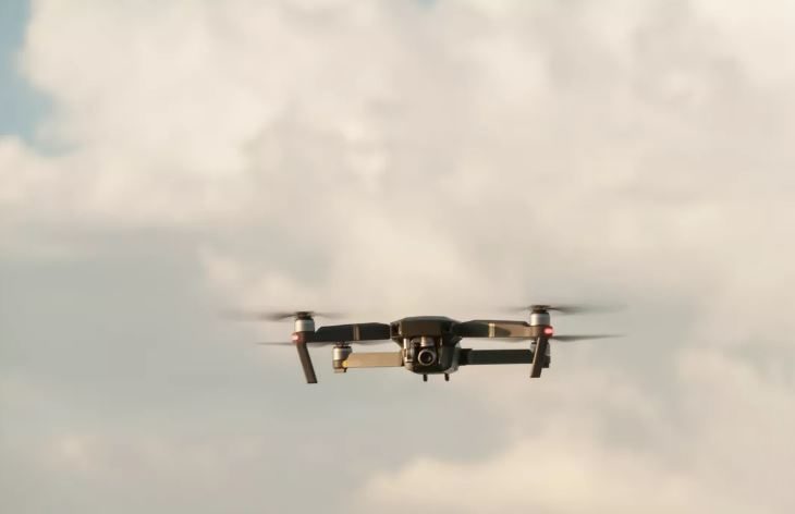 Click to enlarge Flying drone