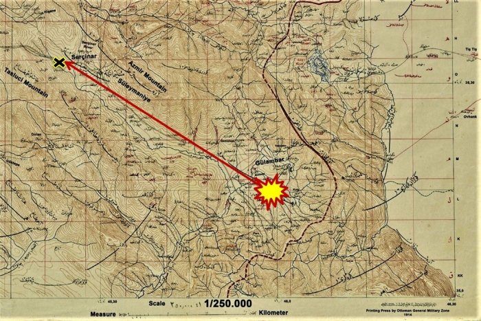 Click to enlarge map meteorite