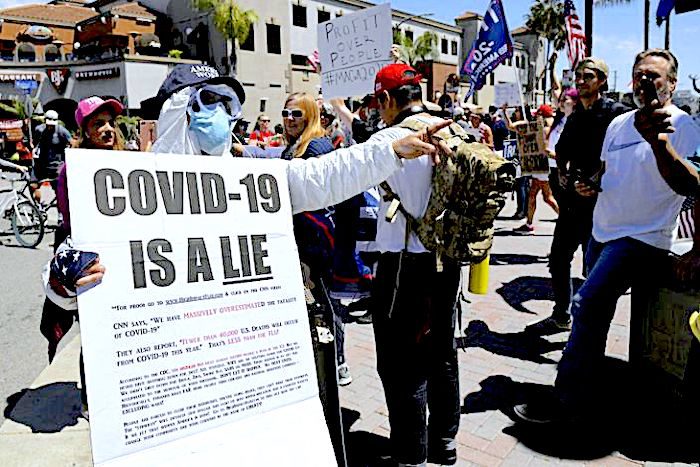 Click to enlarge Protesters