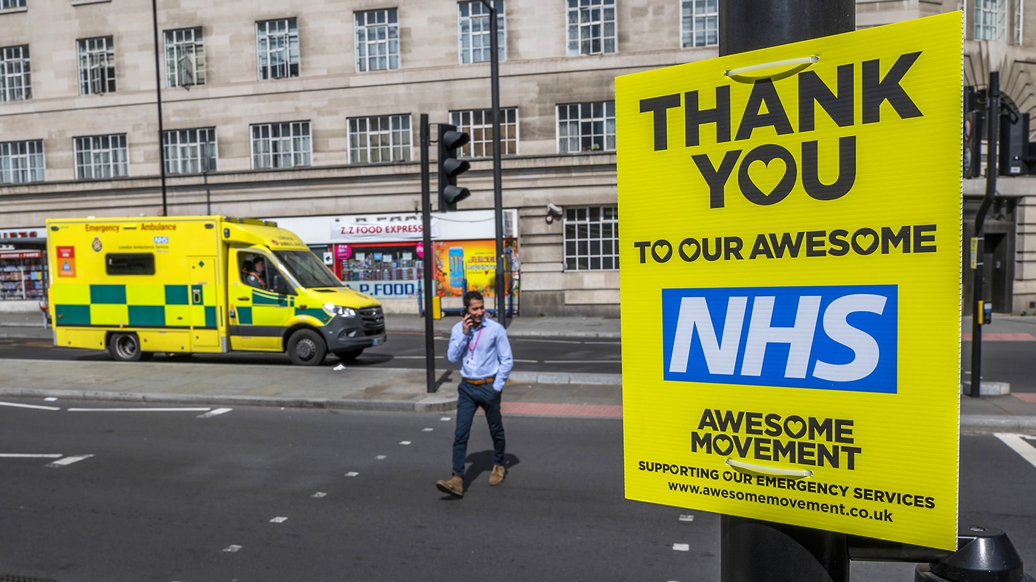 thank you NHS sign
