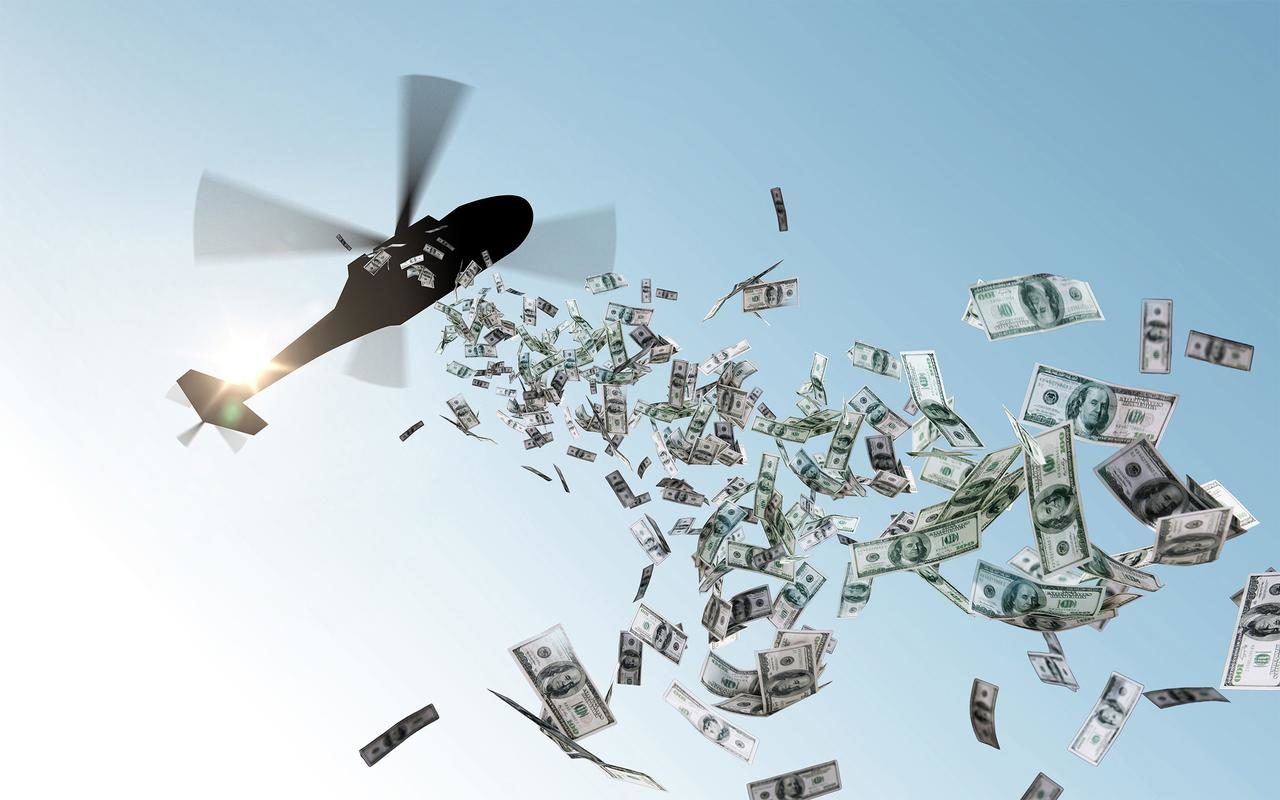Click to enlarge helicopter money
