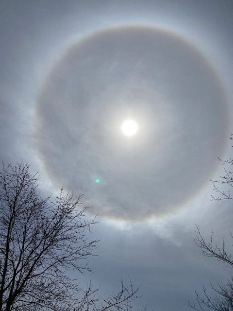 Click to enlarge Sun halo over SE WI