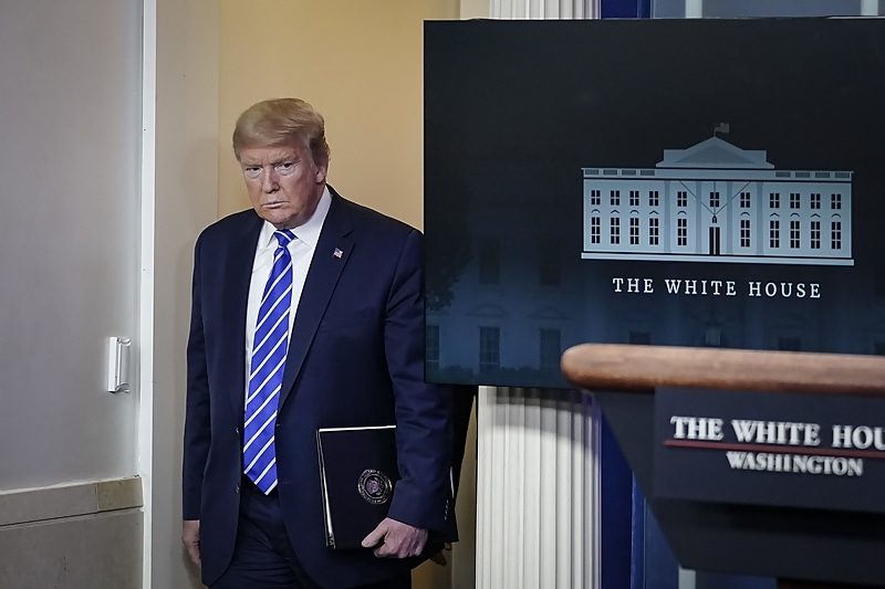 Click to enlarge trump press briefing coronavirus white house