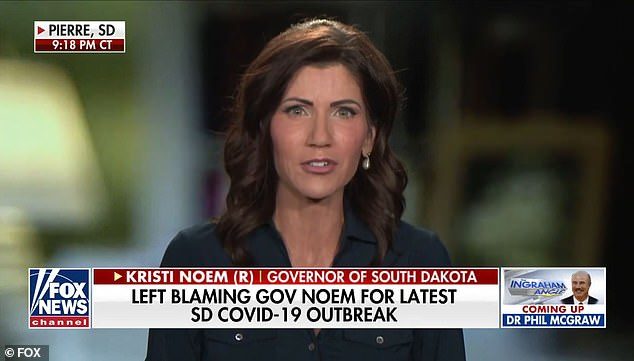 Click to enlarge South Dakota Governor Kristi Noem