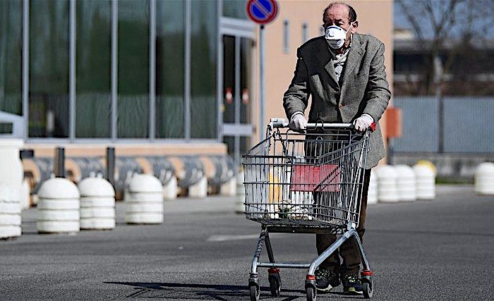 Man with cart