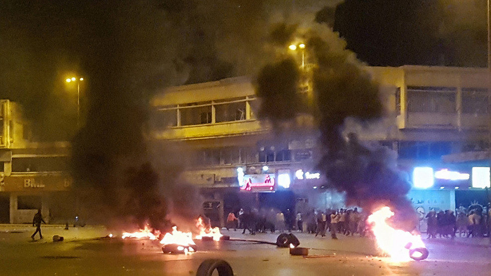 Click to enlarge Lebanese riot