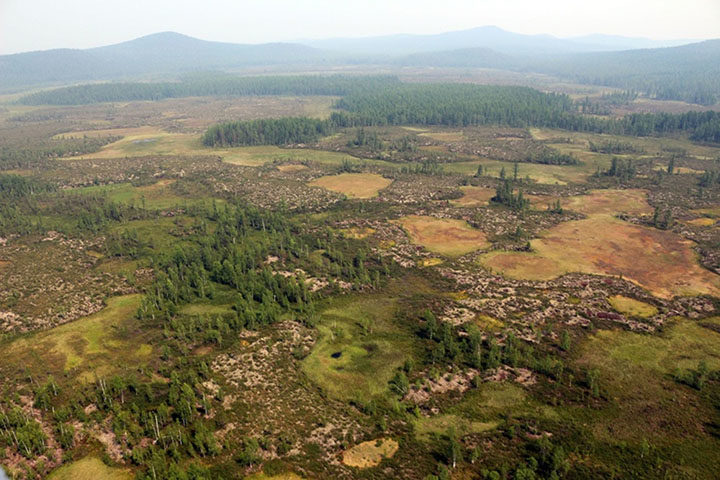 Click to enlarge tugunska site present day