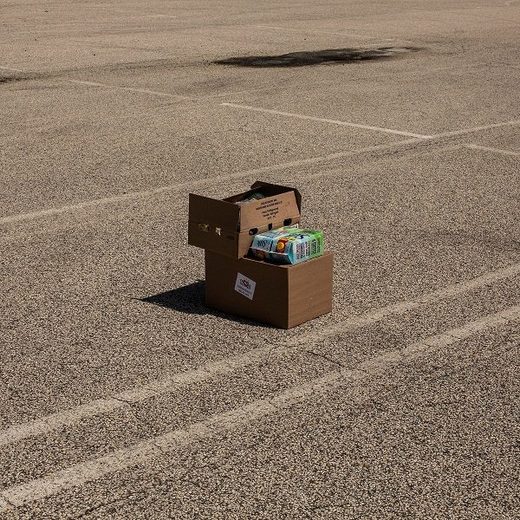 Food in a parking lot