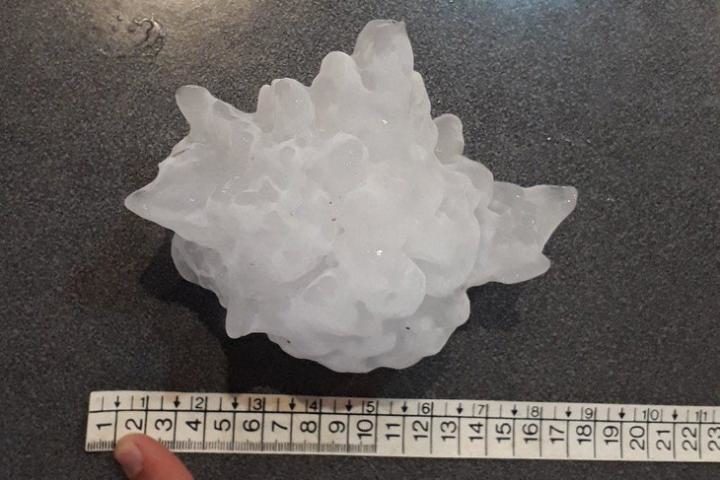 Click to enlarge Hail
