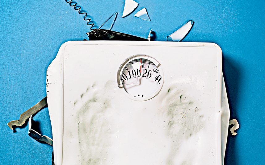 broken bathroom scale