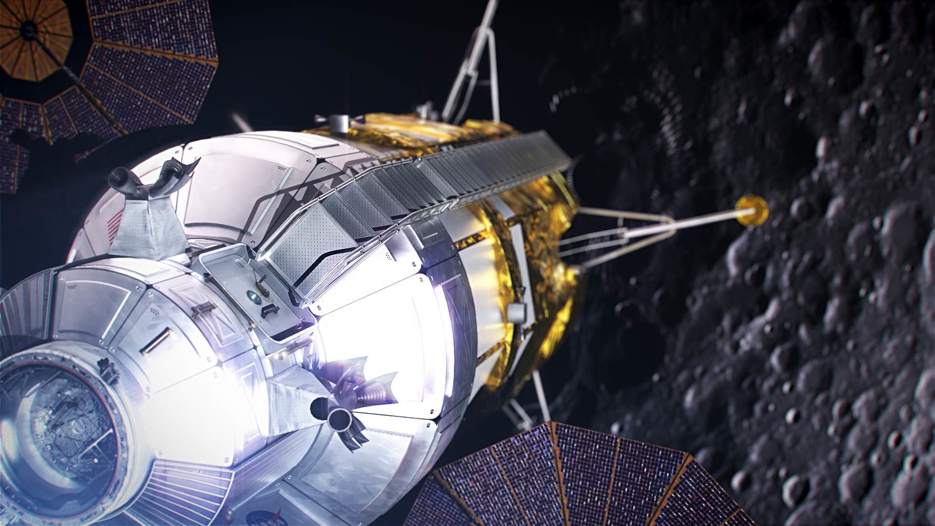 Click to enlarge Artist’s rendition of a human lunar lander