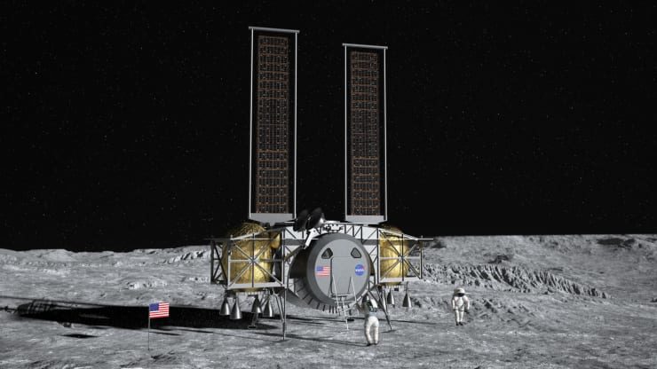 Click to enlarge Dynetics lunar lander