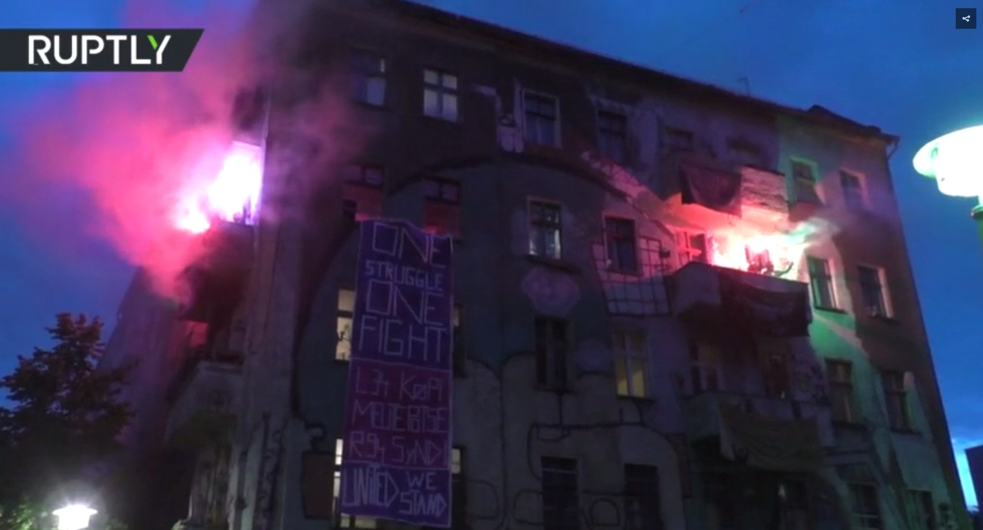 Click to enlarge Walpurgis Night demonstration Berlin