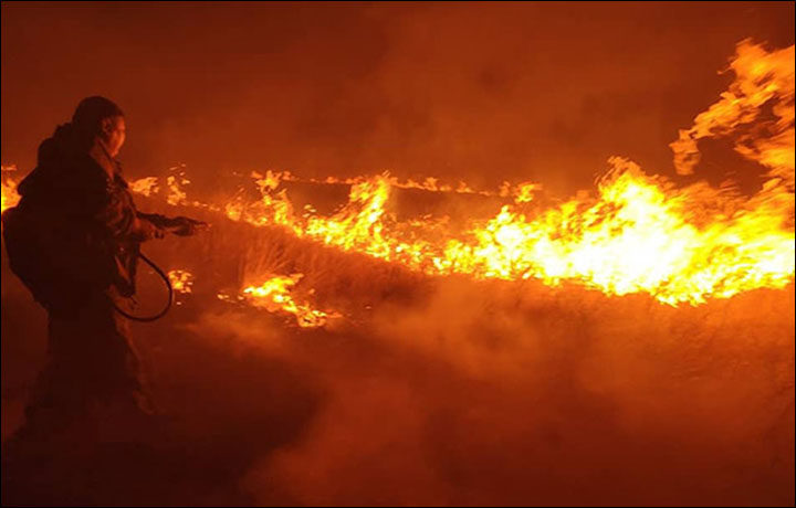 Baikal wildfire