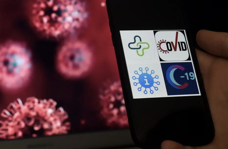 Click to enlarge COVID-19 app, coronavirus app