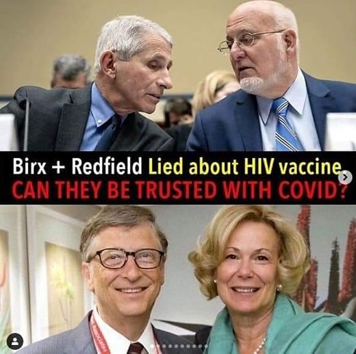 fouci birx redfield fraud vaccines